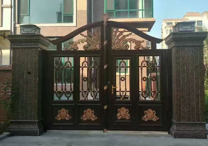 濟(jì)南鋁藝大門,山東鋁藝大門